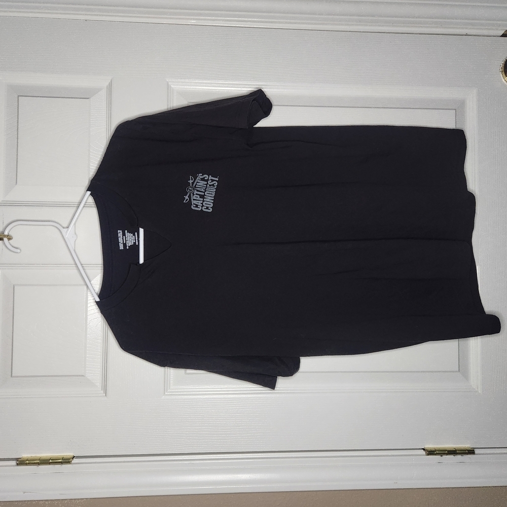 Black Short Sleeve Tee Captain Conquest